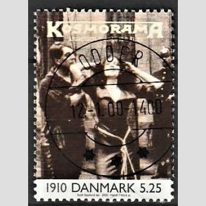 FRIMRKER DANMARK | 2000 - AFA 1237 - 1900 tallet Serie 1 - 5,25 Kr. flerfarvet - Pragt Stemplet Odder