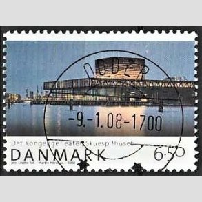 FRIM�RKER DANMARK | 2008 - AFA 1527 - Den danske nationalscene - 6,50 Kr. skuespilhuset - Pragt Stemplet Odder