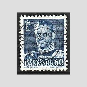 FRIMRKER DANMARK | 1952-53 - AFA 339 - Fr. IX 60 re mrkbl - Lux Stemplet Kbenhavn