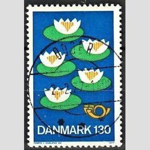 FRIMRKER DANMARK | 1977 - AFA 632 - Nordisk Rds 25. session - 130 re bl/grn/gul - Lux Stemplet Odder