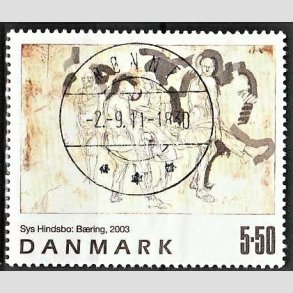 FRIMRKER DANMARK | 2003 - AFA 1361 - Frimrkekunst 6. - 5,50 Kr. Sys Hindsbo - Pragt Stemplet Rnne