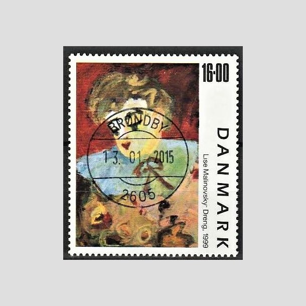 FRIMRKER DANMARK | 1999 - AFA 1219 - Frimrkekunst 2. - 16,00 Kr. "Dreng" - Pragt Stemplet