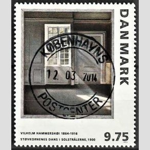 FRIMRKER DANMARK | 1997 - AFA 1158 - Vilh. Hammershj - 9,75 Kr. flerfarvet - Lux Stemplet