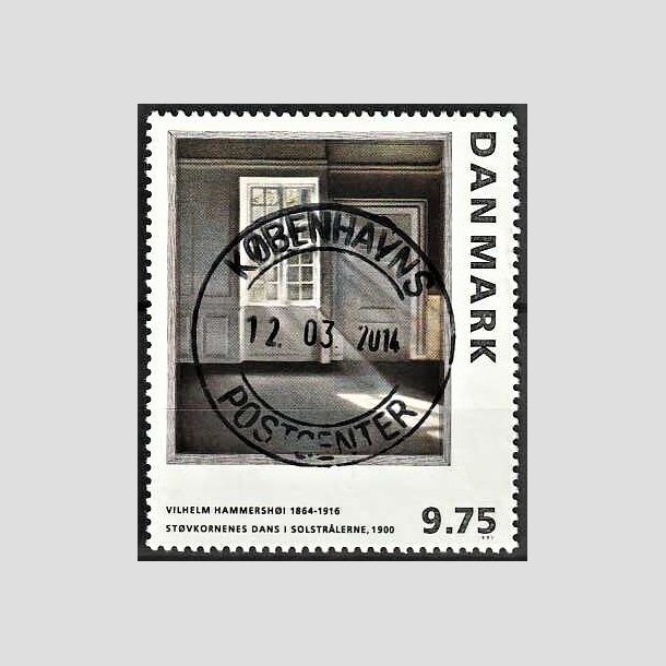 FRIMRKER DANMARK | 1997 - AFA 1158 - Vilh. Hammershj - 9,75 Kr. flerfarvet - Lux Stemplet