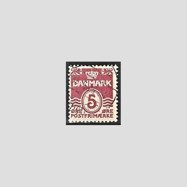 FRIMRKER DANMARK | 1938 - AFA 246x - Blgelinie 5 re vinrd VARIANT "KLUMPFOD" - Stemplet