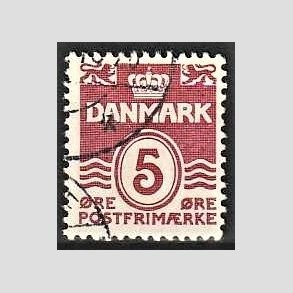 FRIMRKER DANMARK | 1938 - AFA 246x - Blgelinie 5 re vinrd VARIANT 