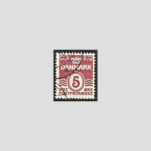 FRIMRKER DANMARK | 1938 - AFA 246x - Blgelinie 5 re vinrd VARIANT "KLUMPFOD" - Stemplet