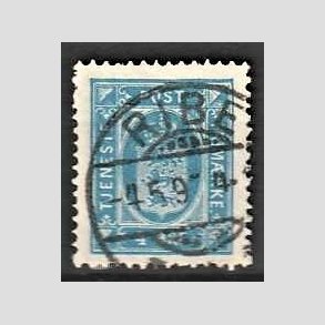 FRIMRKER DANMARK | 1875 - AFA 5 - 4 re bl - Stemplet Ribe