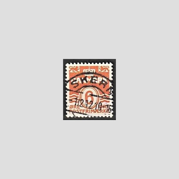FRIMRKER DANMARK | 1940 - AFA 254 - Blgelinie 6 re orangegul - Lux Stemplet Skern