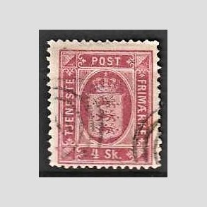 FRIMRKER DANMARK | 1871 - AFA 2 - 4 Skilling - Stemplet