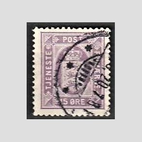 FRIMRKER DANMARK | 1914-20 - AFA 16 - 15 re lilla - Stemplet