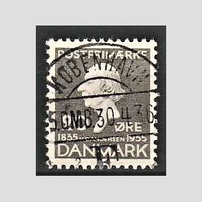 FRIMRKER DANMARK | 1935 - AFA 227 - H. C. Andersen 20 re gr - Lux Stemplet Kbenhavn