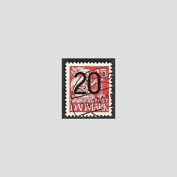 FRIMRKER DANMARK | 1940 - AFA 264a - 20/15 re rd Provisorier - Stemplet