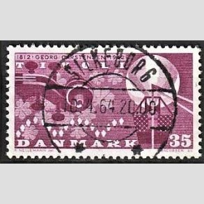 FRIM�RKER DANMARK | 1962 - AFA 410 - Georg Carstensen Tivoli - 35 �re r�dviolet - Pragt Stemplet Svendborg