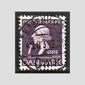 FRIM�RKER DANMARK | 1935 - AFA 224 - H. C. Andersen 7 �re lilla - Lux Stemplet K�benhavn