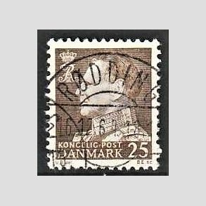 FRIMRKER DANMARK | 1963 - AFA 414 - Fr. IX 25 re brun - Lux Stemplet Rdding