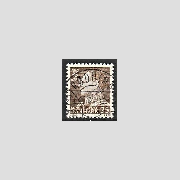 FRIMRKER DANMARK | 1963 - AFA 414 - Fr. IX 25 re brun - Lux Stemplet Rdding