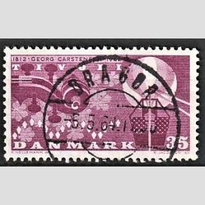 FRIM�RKER DANMARK | 1962 - AFA 410 - Georg Carstensen Tivoli - 35 �re r�dviolet - Pragt Stemplet Drag�r