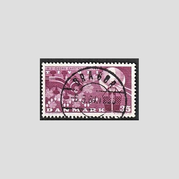 FRIMRKER DANMARK | 1962 - AFA 410 - Georg Carstensen Tivoli - 35 re rdviolet - Pragt Stemplet Dragr