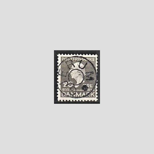 FRIMRKER DANMARK | 1935 - AFA 227 - H. C. Andersen 20 re gr - Lux Stemplet Gjerum