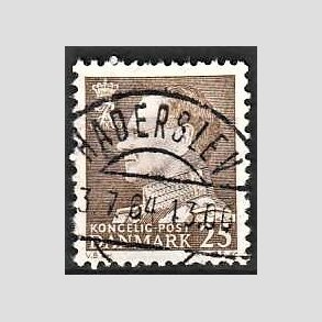 FRIMRKER DANMARK | 1963 - AFA 414 - Fr. IX 25 re brun - Lux Stemplet Haderslev