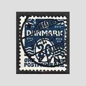 FRIM�RKER DANMARK | 1912 - AFA 66a - B�lgelinie 20 �re sortbl� - Stemplet