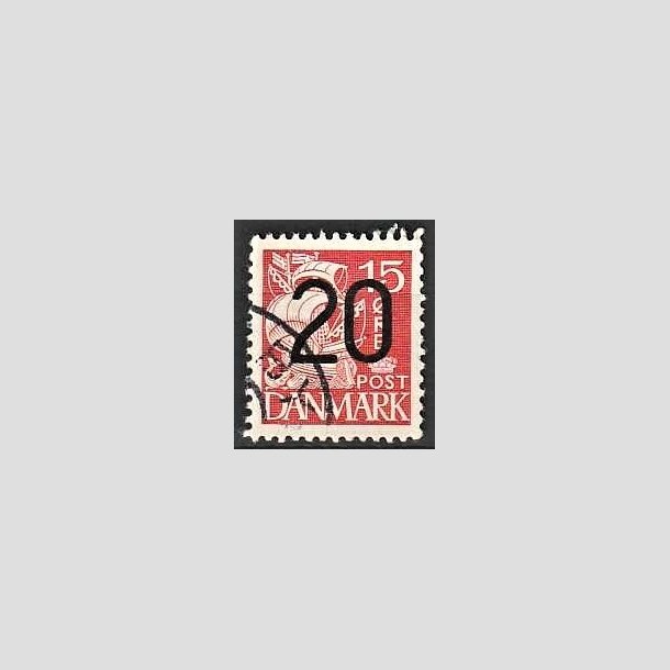 FRIMRKER DANMARK | 1940 - AFA 264a - 20/15 re rd Provisorier - Stemplet