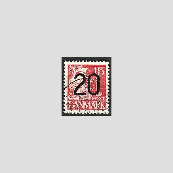 FRIMRKER DANMARK | 1940 - AFA 264a - 20/15 re rd Provisorier - Stemplet