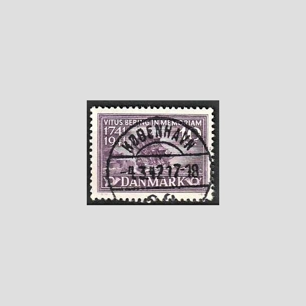 FRIMRKER DANMARK | 1941 - AFA 270 - Vitus Bering 10 re violet - Lux Stemplet Kbenhavn