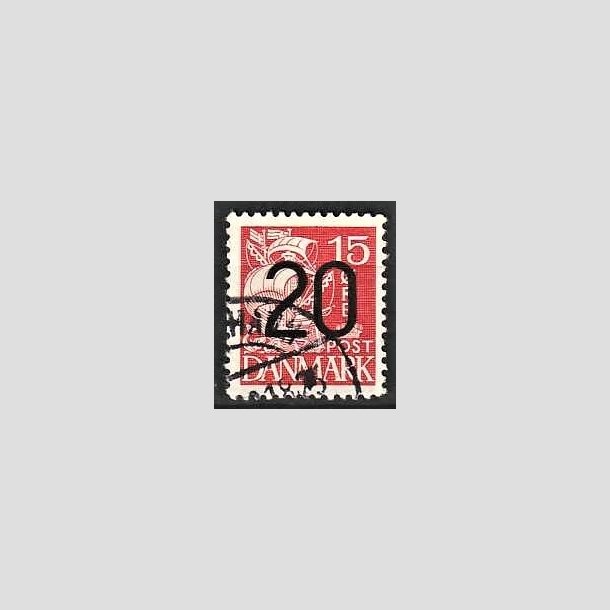 FRIMRKER DANMARK | 1940 - AFA 264a - 20/15 re rd Provisorier - Stemplet