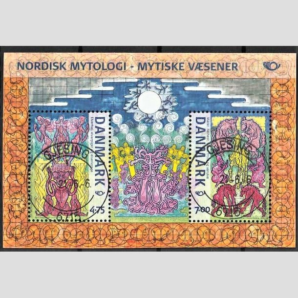 FRIMRKER DANMARK | 2006 - AFA 1462 - Mystiske vsener - 11,75 Kr. Miniark flerfarvet - Pragt Stemplet