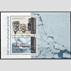 FRIM�RKER DANMARK | 2007 - AFA 1499 - Internationalt polar�r - 20,75 Kr. flerfarvet Miniark - Pragt Stemplet Esbjerg