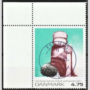 FRIMRKER DANMARK | 2007 - AFA 1508 - Frimrkekunst 10. - 4,75 Kr. Arne Hauge Srensen - Pragt Stemplet Esbjerg