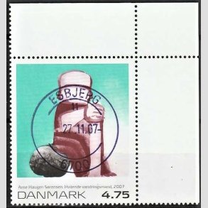 FRIMRKER DANMARK | 2007 - AFA 1508 - Frimrkekunst 10. - 4,75 Kr. Arne Hauge Srensen - Pragt Stemplet Esbjerg