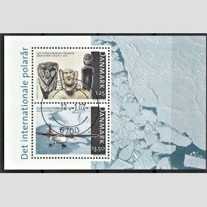 FRIM�RKER DANMARK | 2007 - AFA 1499 - Internationalt polar�r - 20,75 Kr. flerfarvet Miniark - Pragt Stemplet Esbjerg