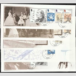 FRIM�RKER DANMARK | 2005 - AFA 1426-30 - H. C. Andersen 200 �r. - Miniark fra prestigeh�fte komplet - P�nt Stemplet