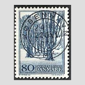 FRIM�RKER DANMARK | 1966 - AFA 446 - Holte All� - 80 �re bl� - Lux Stemplet