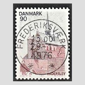 FRIM�RKER DANMARK | 1975 - AFA 598 - S�nderjylland - 90 �re r�d/brun/m�rkbl� - Pragt Stemplet Frederiksv�rk