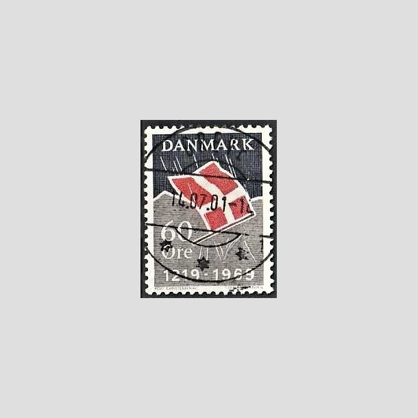 FRIMRKER DANMARK | 1969 - AFA 484 - Dannebrog 750 r. - 60 re mrkbl/gr/rd - Lux Stemplet Greve