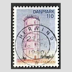 FRIM�RKER DANMARK | 1980 - AFA 701 - Nord for Limfjorden - 110 �re flerfarvet - Pragt Stemplet Herning