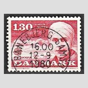 FRIM�RKER DANMARK | 1980 - AFA 695 - Europam�rker - 1,30 Kr. r�d - Pragt Stemplet Tranebjerg