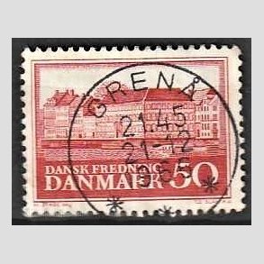 FRIM�RKER DANMARK | 1966 - AFA 445F - Fredningsserie Assistenshuset - 50 �re r�d flour - Pragt Stemplet Gren�
