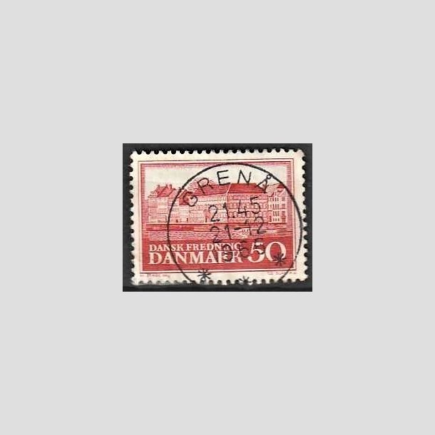 FRIMRKER DANMARK | 1966 - AFA 445F - Fredningsserie Assistenshuset - 50 re rd flour - Pragt Stemplet Gren