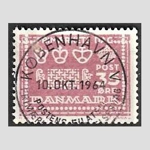 FRIM�RKER DANMARK | 1964 - AFA 427 - Frim�rkets dag 25 �r - 35 �re rosalilla - Pragt Stemplet 