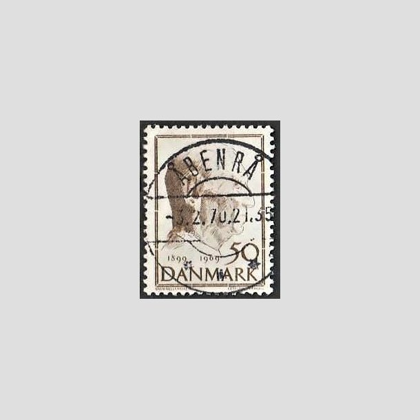 FRIMRKER DANMARK | 1969 - AFA 480 - Fredrik IX 70 r - 50 re brun - Pragt Stemplet benr