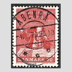 FRIM�RKER DANMARK | 1972 - AFA 532 - Holbergs komedier - 70 �re r�d - Lux Stemplet �benr�