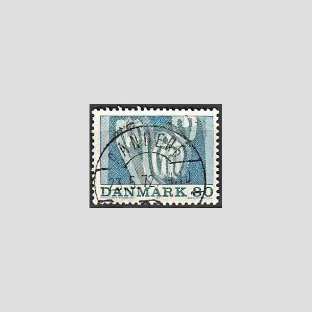FRIMRKER DANMARK | 1971 - AFA 516 - Sportsudgave - 30 re bl/grn - Lux Stemplet Randers
