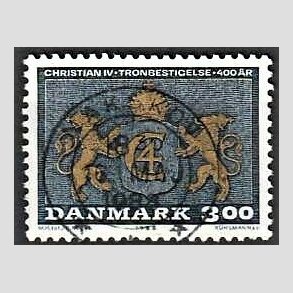 FRIM�RKER DANMARK | 1988 - AFA 903 - Chr. IV�s tronbestigelse 400 �r - Lux Stemplet Nakskov