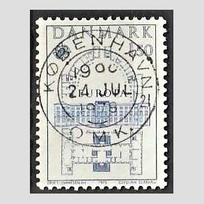 FRIM�RKER DANMARK | 1978 - AFA 659 - Europam�rker - 1,50 Kr. bl� - Pragt Stemplet