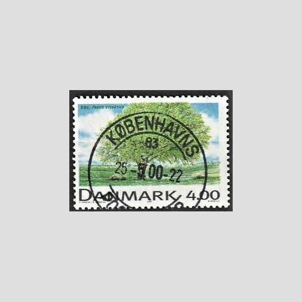 FRIMRKER DANMARK | 1999 - AFA 1196 - Danske lvtrer - 4,00 Kr. flerfarvet - Pragt Stemplet